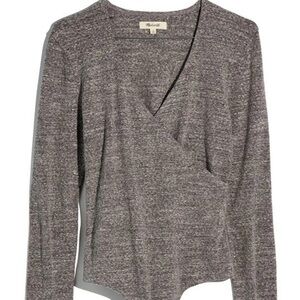 Madewell Heather Gray Knit Top